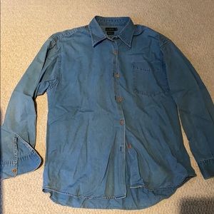 J. Crew retro jean button down size medium